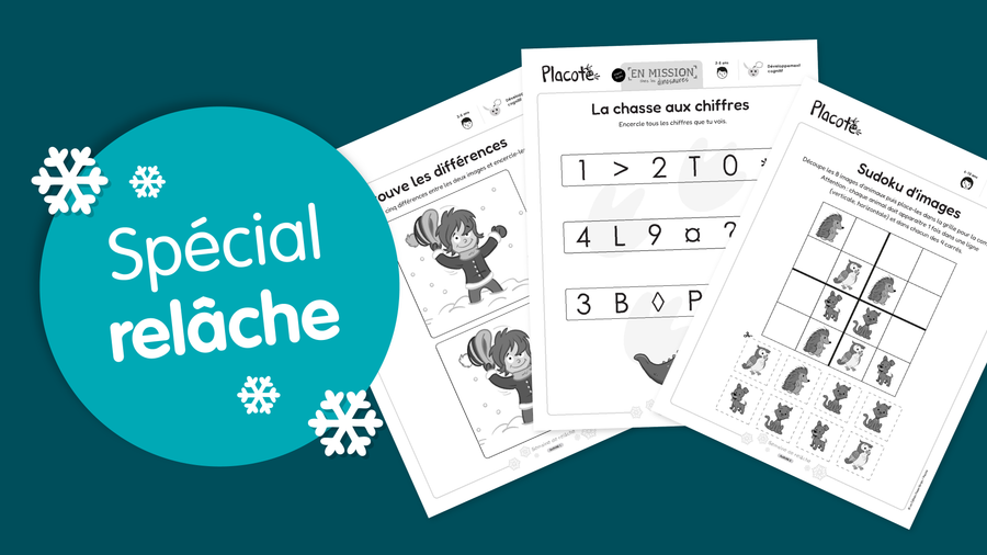 Trousse d'activités pour la relâche scolaire