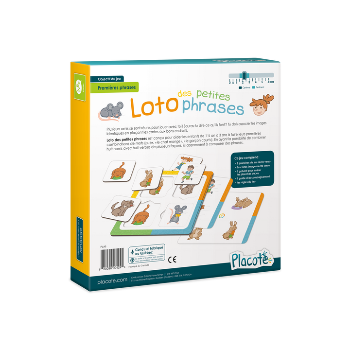 Jeu Éducatif 'Mes Premières Phrases En Anglais' - Loto Pour Apprendre L'Anglais, Complet